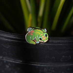 Locals: Backyard - Gold Dust Day Gecko Enamel Mini Pin