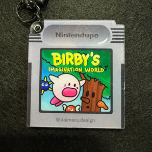 Nintendupe Birby's Imagination World Shaker Keychain