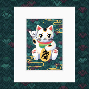 Maneki Neko Foil Print Series II