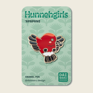 Hunnehgirls III: Apapane Enamel Pin