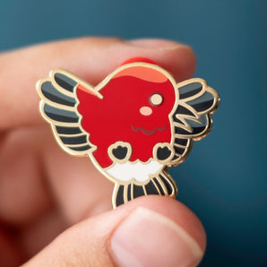 Hunnehgirls III: Apapane Enamel Pin