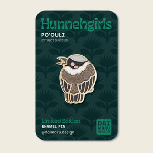 Hunnehgirls III: Po‘ouli Enamel Pin